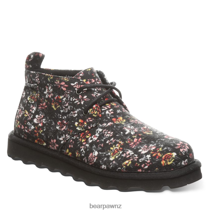 Boots BEARPAW Skye Youth Black Floral Kids 04LP2L571