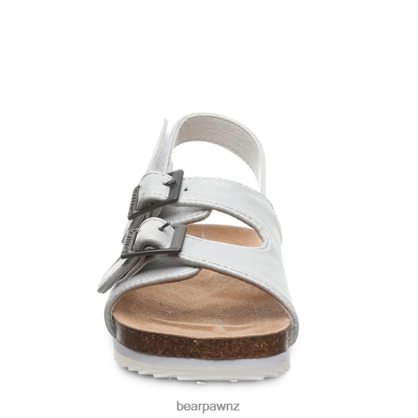 Sandals BEARPAW Brooklyn Toddler White Metallic Kids 04LP2L626