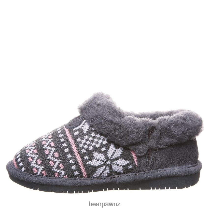 Slippers BEARPAW Alice Youth Charcoal Kids 04LP2L618