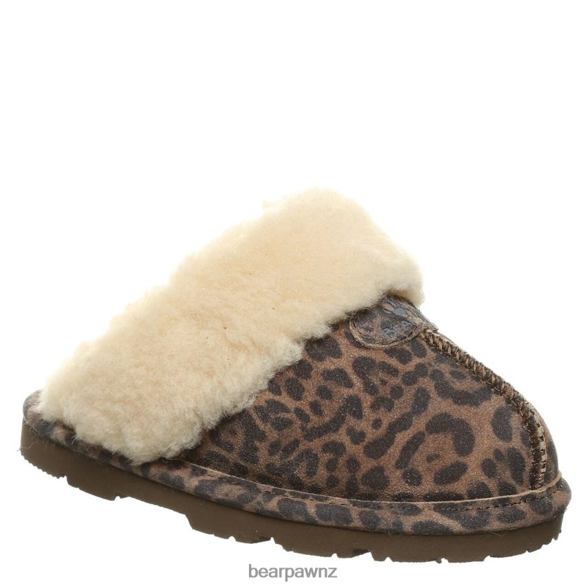 Slippers BEARPAW Loki Youth Leopard Kids 04LP2L616