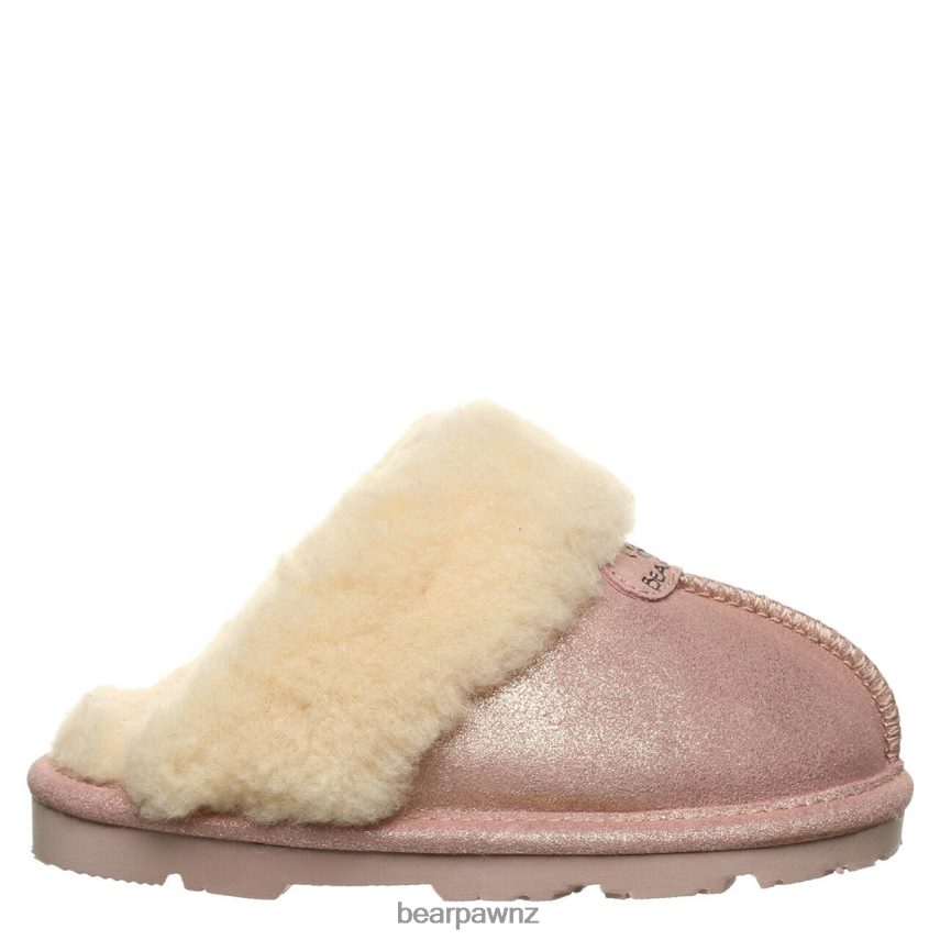 Slippers BEARPAW Loki Youth Pink Glitter Kids 04LP2L609