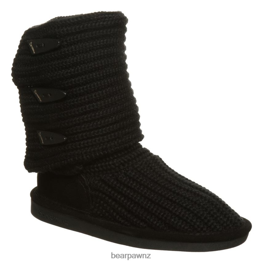 Boots BEARPAW Knit Tall Black Women 04LP2L178