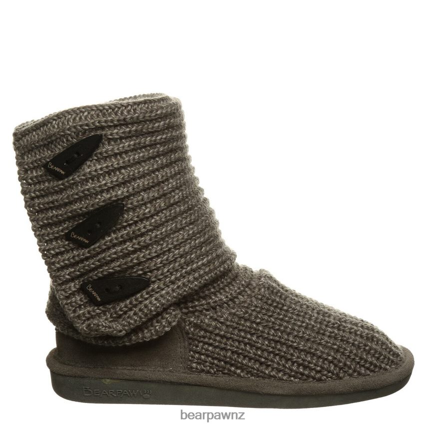 Boots BEARPAW Knit Tall Gray Women 04LP2L176