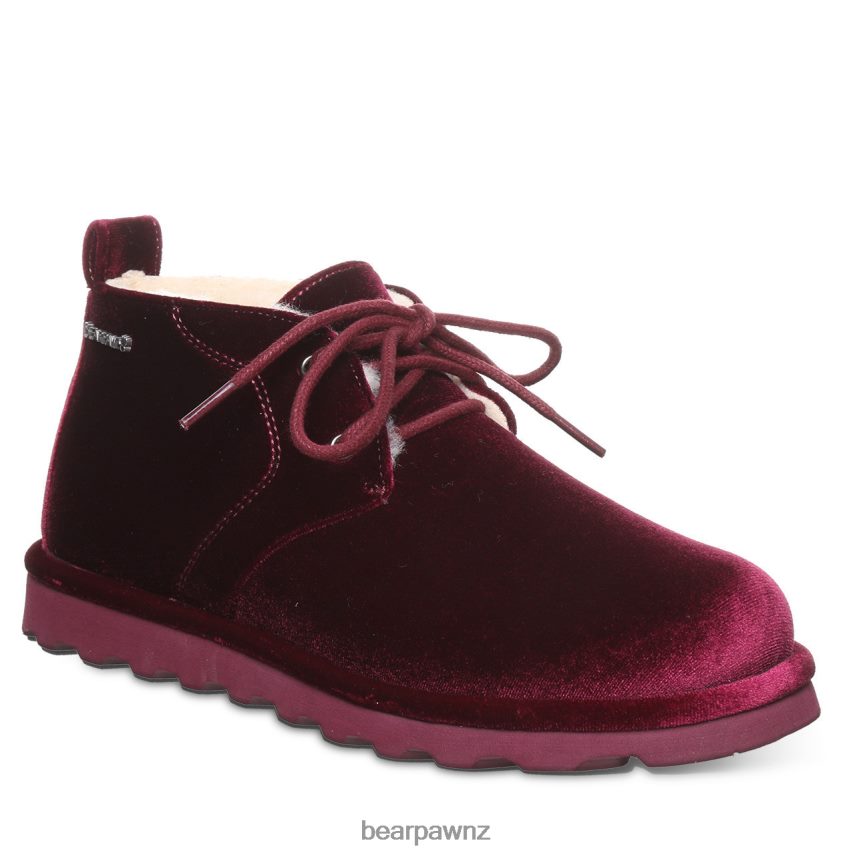 Boots BEARPAW Skye Burgundy Velvet Women 04LP2L35