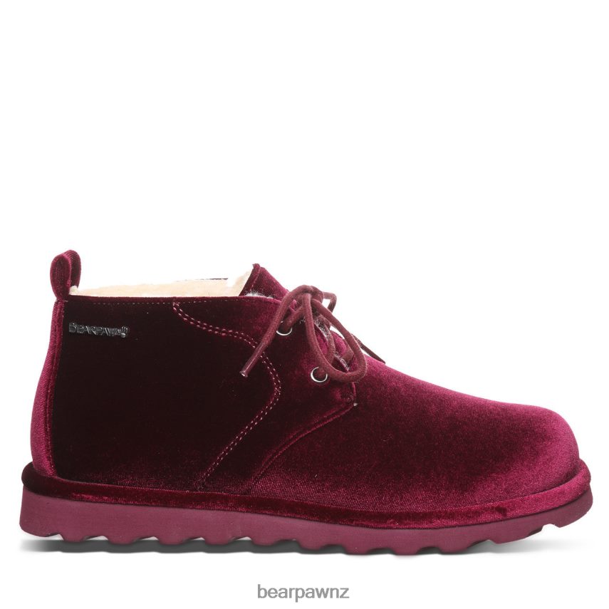 Boots BEARPAW Skye Burgundy Velvet Women 04LP2L35