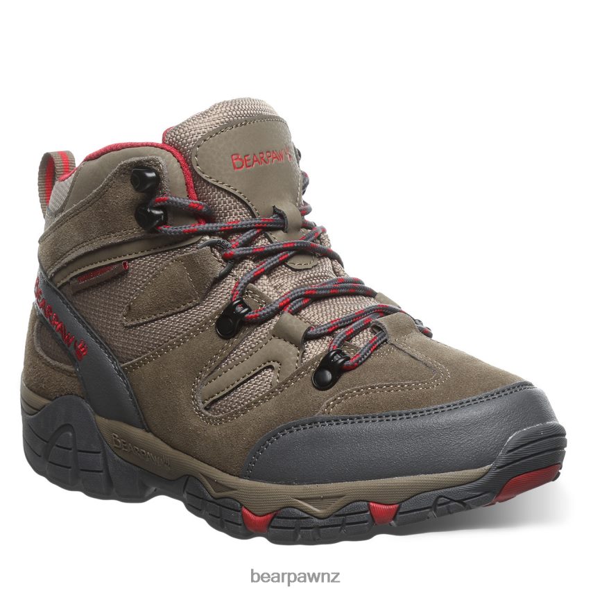 Hikers BEARPAW Corsica Wide Taupe/Red Women 04LP2L330