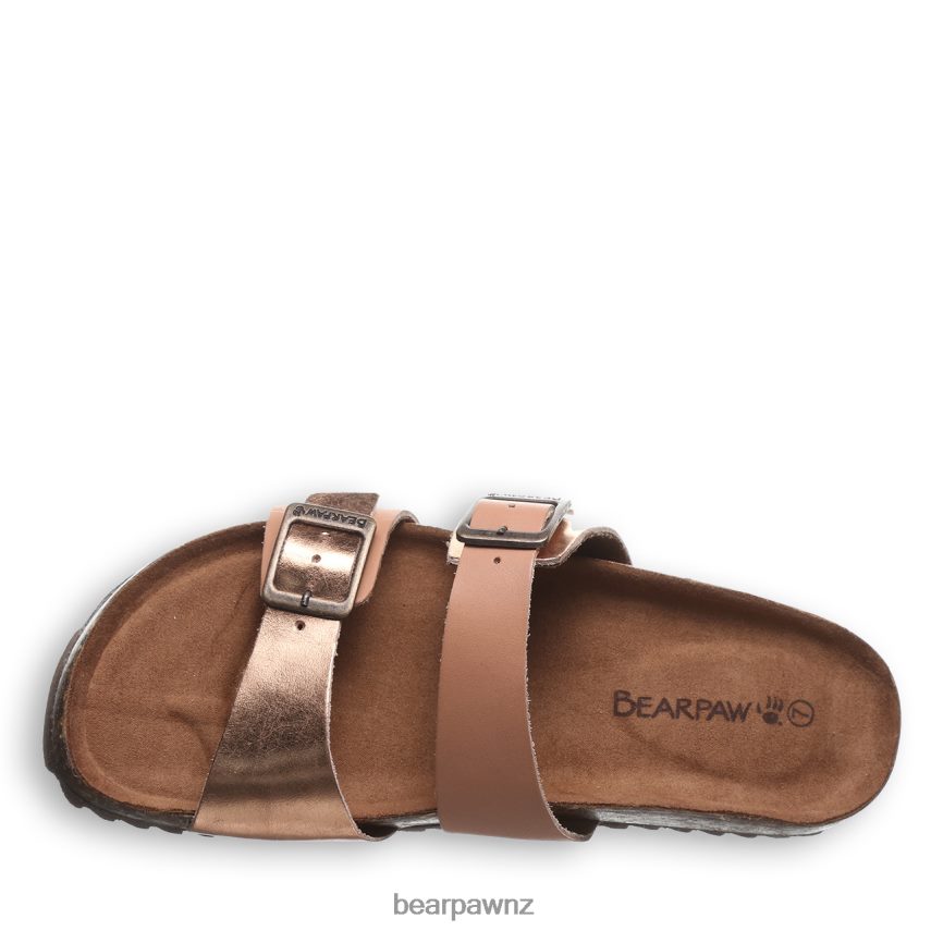 Sandals BEARPAW Julieta II Luggage/Rose Gold Women 04LP2L370