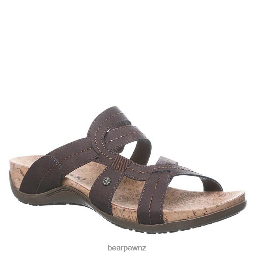 Sandals BEARPAW Kai Wide Dark Brown Women 04LP2L412