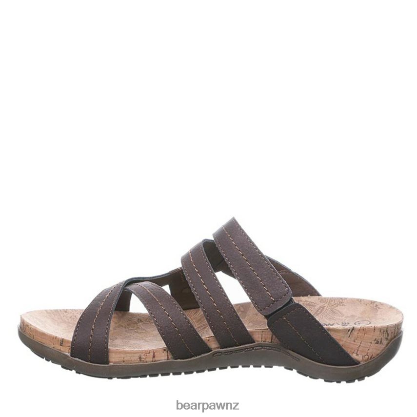 Sandals BEARPAW Kai Wide Dark Brown Women 04LP2L412