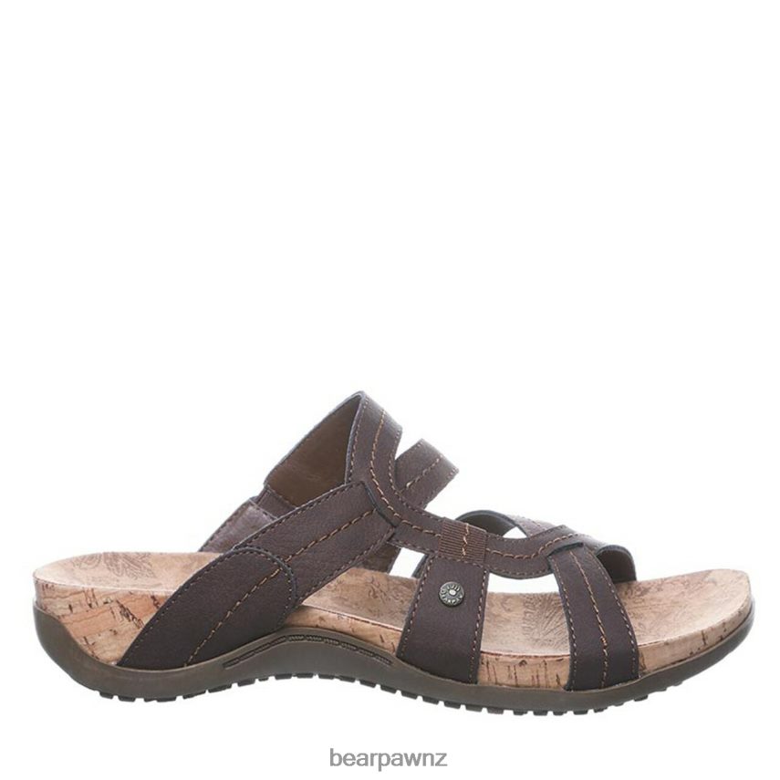 Sandals BEARPAW Kai Wide Dark Brown Women 04LP2L412