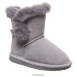 Boots BEARPAW Betsey Youth Gray Fog Kids 04LP2L585