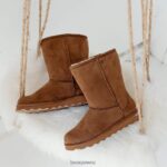 Boots BEARPAW Elle Short Vegan Hickory Women 04LP2L73 - Image 5