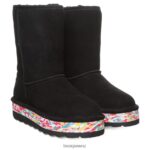 Boots BEARPAW Retro Elle Black Multi Women 04LP2L37 - Image 8