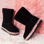 Boots BEARPAW Retro Elle Black Multi Women 04LP2L37 - Image 9