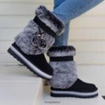 Boots BEARPAW Retro Tama Black/Gray Women 04LP2L27 - Image 8