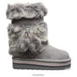 Boots BEARPAW Retro Tama Youth Gray Fog Kids 04LP2L597 - Image 3