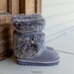 Boots BEARPAW Retro Tama Youth Gray Fog Kids 04LP2L597 - Image 8