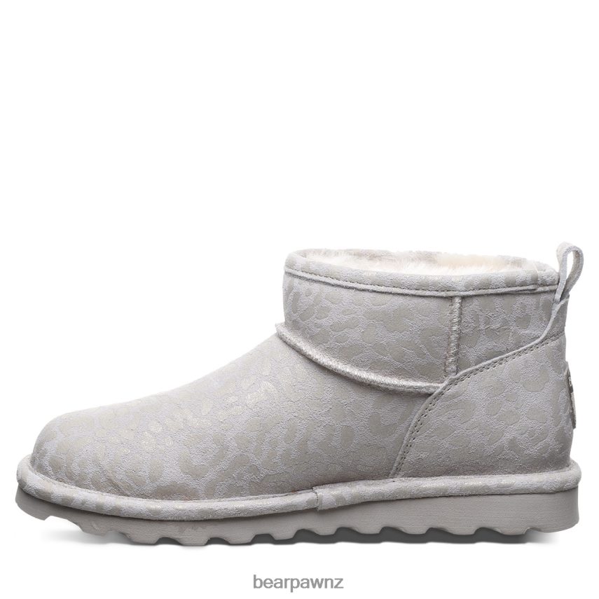 Boots BEARPAW Shorty Exotic Winter White Leopard Glitter Women 04LP2L33 - Image 2