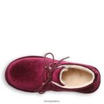 Boots BEARPAW Skye Burgundy Velvet Women 04LP2L35 - Image 5