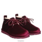 Boots BEARPAW Skye Burgundy Velvet Women 04LP2L35 - Image 8