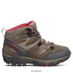 Hikers BEARPAW Corsica Wide Taupe/Red Women 04LP2L330 - Image 3