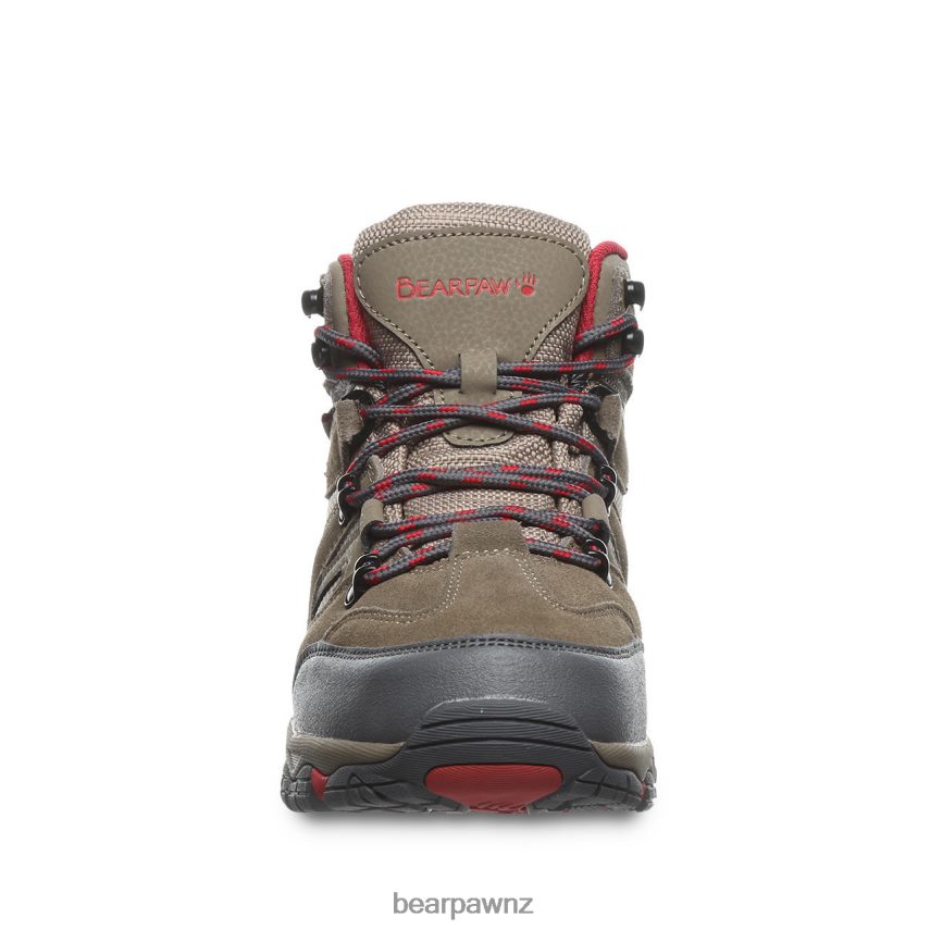 Hikers BEARPAW Corsica Wide Taupe/Red Women 04LP2L330 - Image 7
