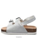 Sandals BEARPAW Brooklyn Toddler White Metallic Kids 04LP2L626 - Image 2