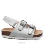 Sandals BEARPAW Brooklyn Toddler White Metallic Kids 04LP2L626 - Image 3