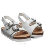 Sandals BEARPAW Brooklyn Toddler White Metallic Kids 04LP2L626 - Image 7