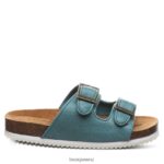 Sandals BEARPAW Brooklyn Youth Teal Kids 04LP2L624 - Image 3
