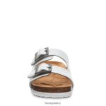 Sandals BEARPAW Brooklyn Youth White Metallic Kids 04LP2L625 - Image 7