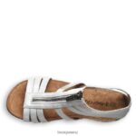 Sandals BEARPAW Layla II Wide White Metallic Women 04LP2L432 - Image 5