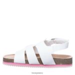 Sandals BEARPAW Zaidee Youth White Kids 04LP2L627 - Image 2