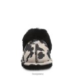 Slippers BEARPAW Loki Exotic Black Cow Print Women 04LP2L293 - Image 7