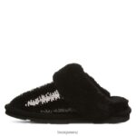 Slippers BEARPAW Loki Exotic Black Sequin Women 04LP2L314 - Image 2