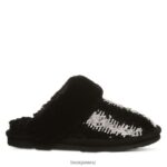 Slippers BEARPAW Loki Exotic Black Sequin Women 04LP2L314 - Image 3