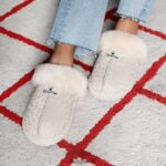 Slippers BEARPAW Loki Exotic Winter White Leopard Glitter Women 04LP2L266 - Image 8