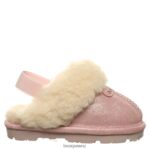 Slippers BEARPAW Loki Toddler Pink Glitter Kids 04LP2L612 - Image 3